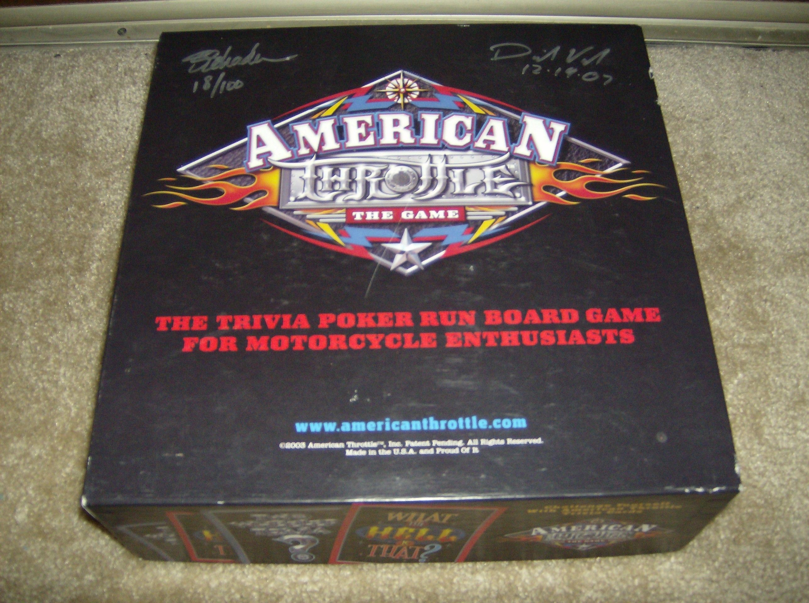 Coperta American Throttle the Game