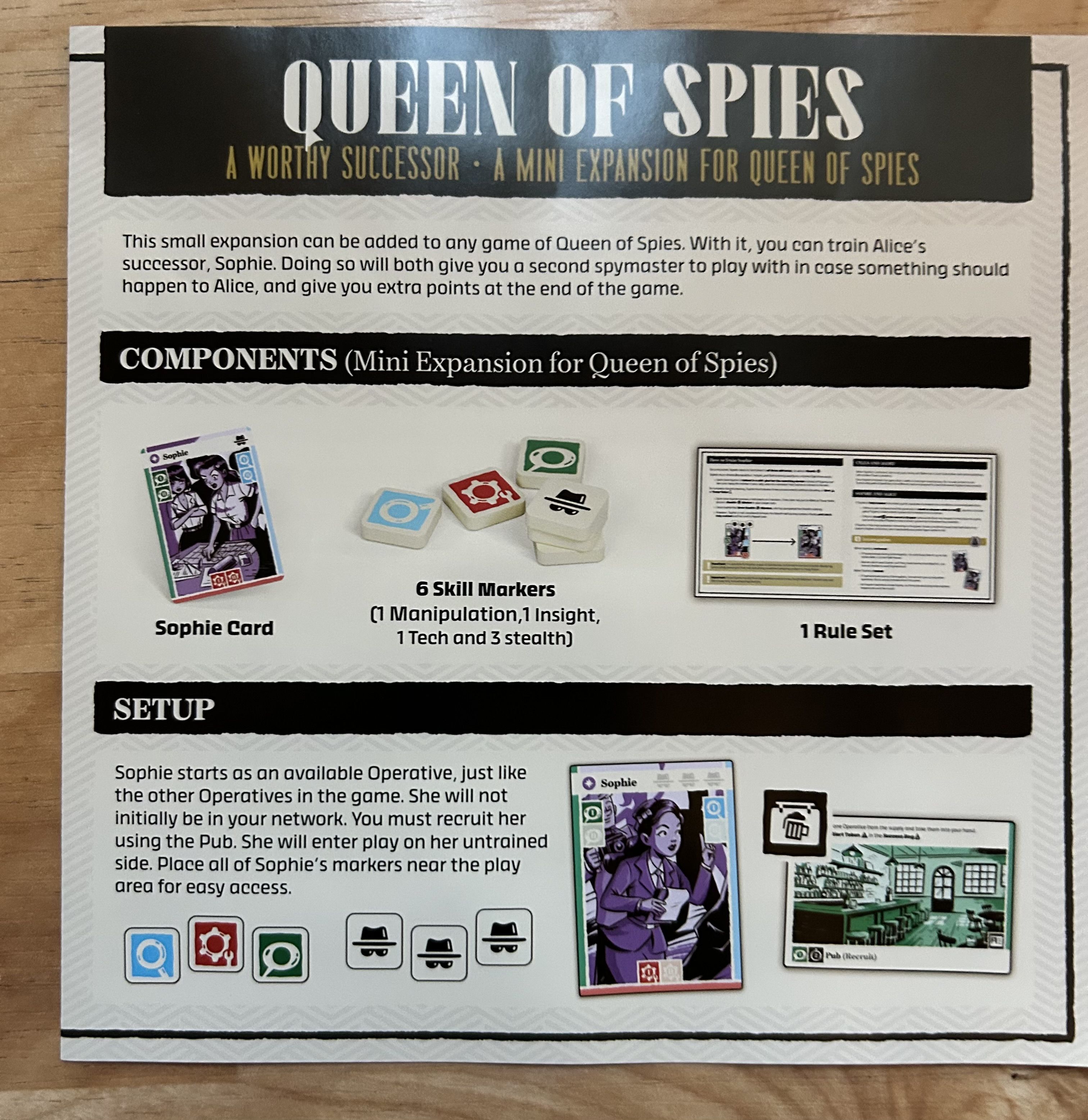 A Worthy Successor: A Mini Expansion for Queen of Spies