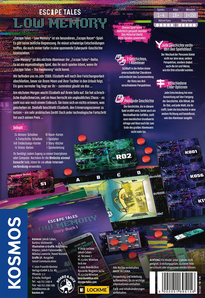 Escape Tales: Low Memory — board game details