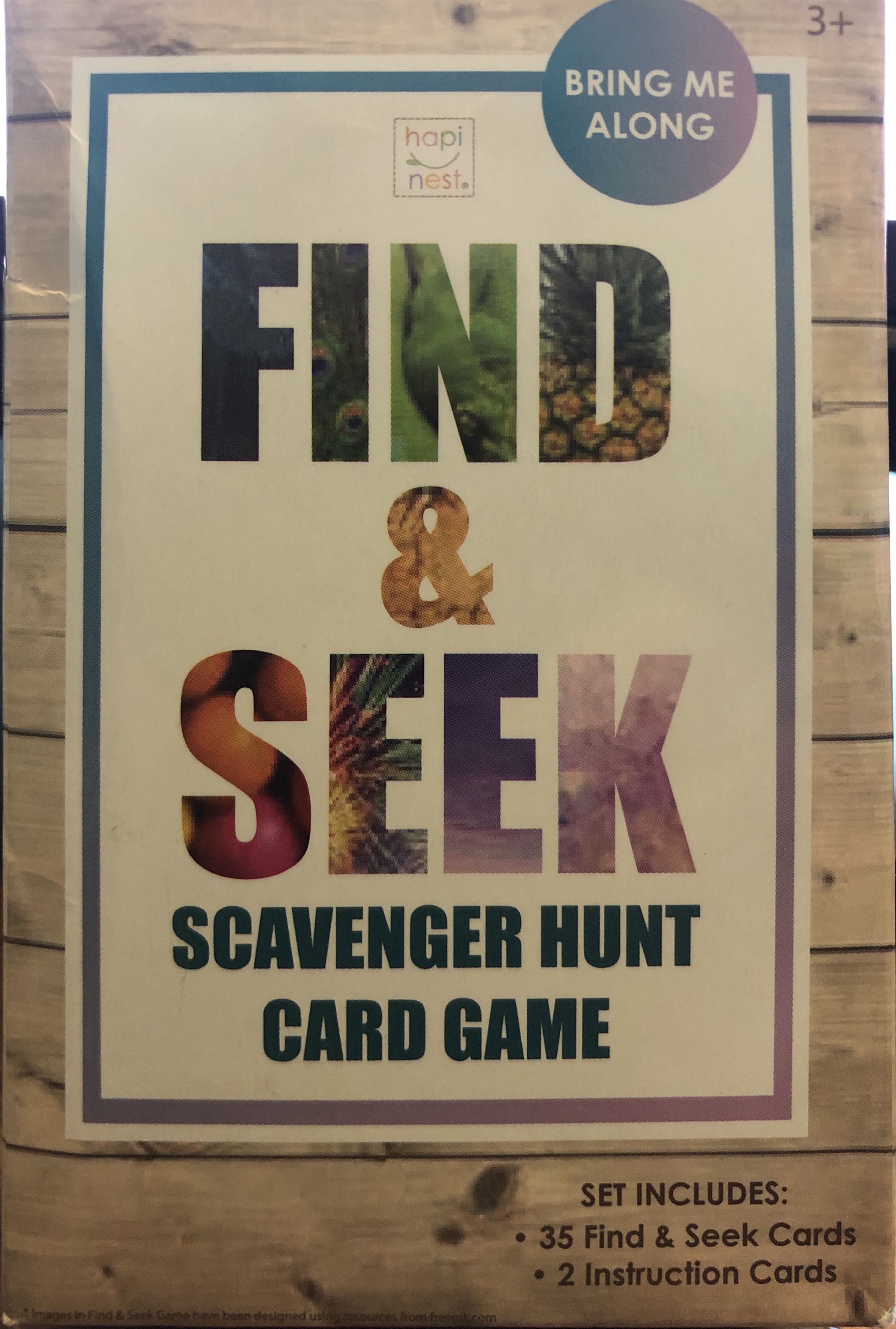 Find & Seek Scavenger Hunt Card Game cover