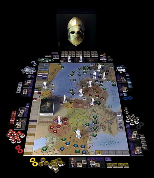 Successors game setup (fourth edition). Check out the preview page here: http://bit.ly/KickstarterSuccessor