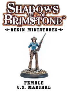 Shadows of Brimstone: Resin Female U.S. Marshal