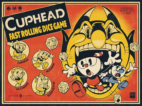 Board Game: Cuphead: Fast Rolling Dice Game
