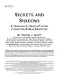 RPG Item: NETH3-1: Secrets and Shadows