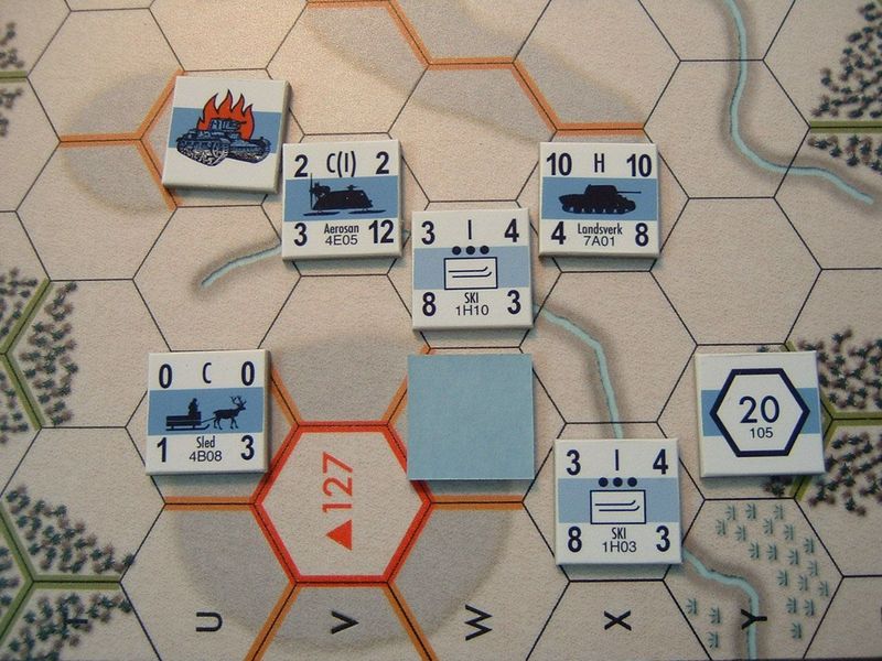 Finnish counters on winter boards from Imaginative Strategist