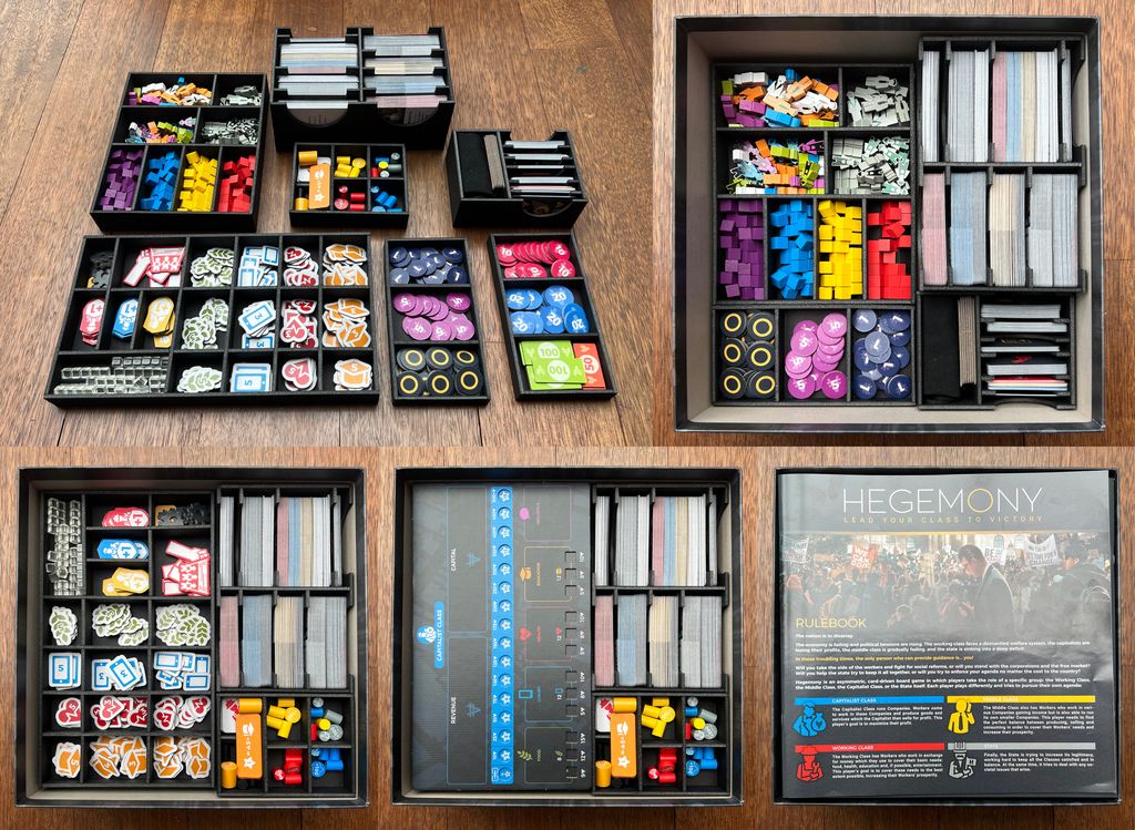 Foam core insert for the Kickstarter extended edition. — Photo by Hipopotam on BoardGameGeek