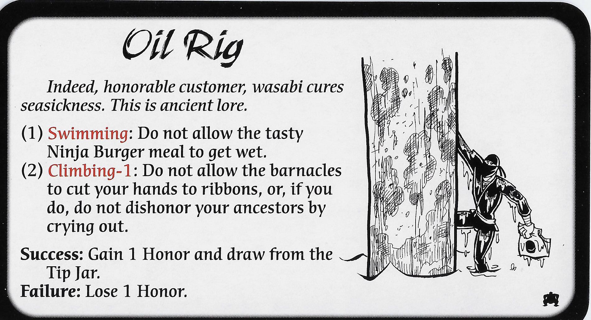 Ninja Burger: Oil Rig