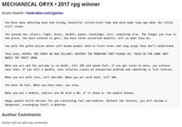 RPG Item: Mechanical Oryx