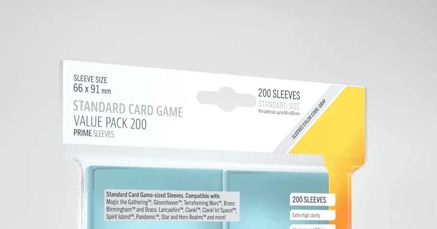 STANDARD CARD GAME VALUE PACK 200 PRIME SLEEVES - Gamegenic