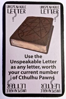 Unspeakable Words: "Unspeakable Letter" Promo Card