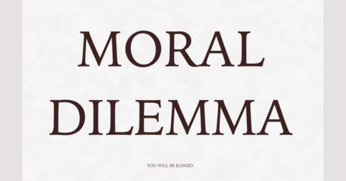Moral Dilemma Famous Moral Dilemmas of History Board Game