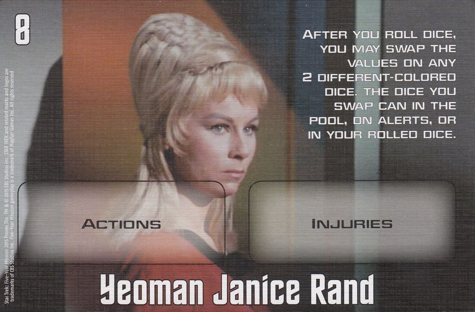 Star Trek Five-Year Mission Janice Rand Wesley Crusher Promo Tile 2015 
