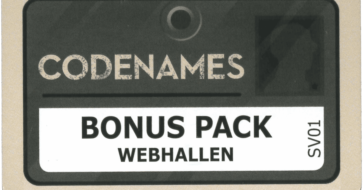 Codenames: Bonus Pack – Webhallen | Board Game | BoardGameGeek