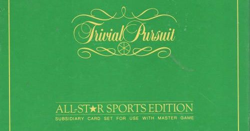 Trivial Pursuit: All Star Sports Edition, Board Game