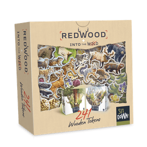 Redwood: 241 Wooden Tokens