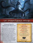 RPG Item: Of Monstrous Mien