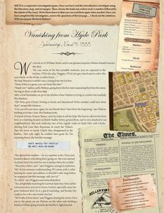 Sherlock Holmes Consulting Detective: Vanishing From Hyde Park box art