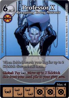 Marvel Dice Masters: Uncanny X-Men – Professor X: Recruiting Young Mutants Alternate Art Promo