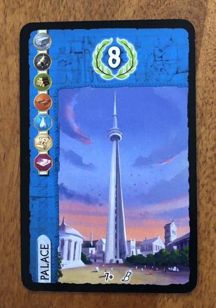 7 Wonders Palace Alternative Art Promo Card Prize for Board Games Nice 