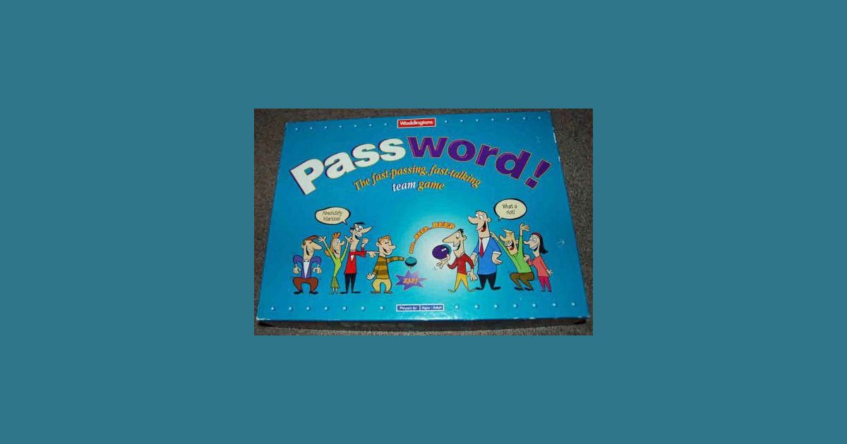 Password! Board Game BoardGameGeek