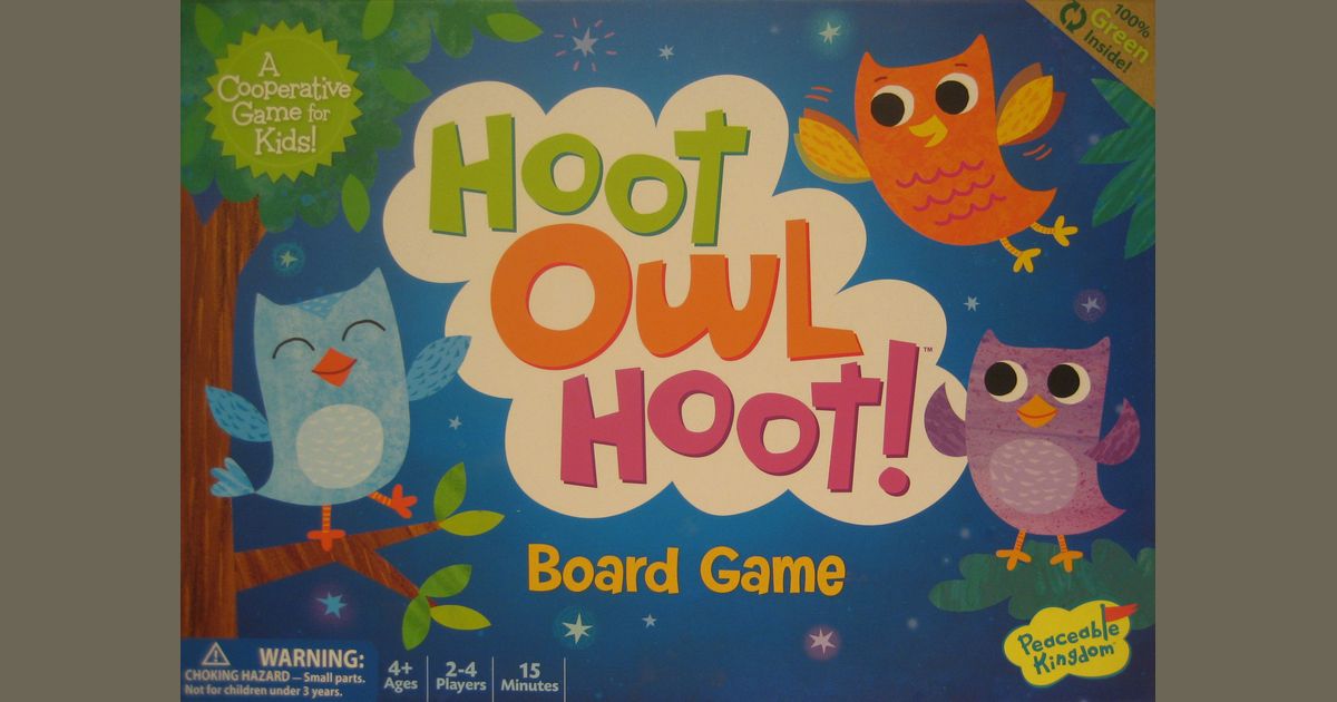 Peaceable Kingdom Hoot Owl Award Winning Cooperative Game for sale online 