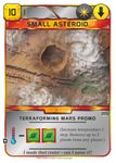 A Mars Terraformálása: Kis aszteroida promó kártya