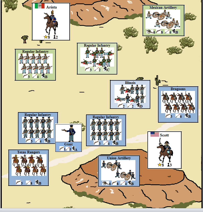 Mexico Ablaze: A Solitaire Game of the Mexican-American War (1846-1848).
