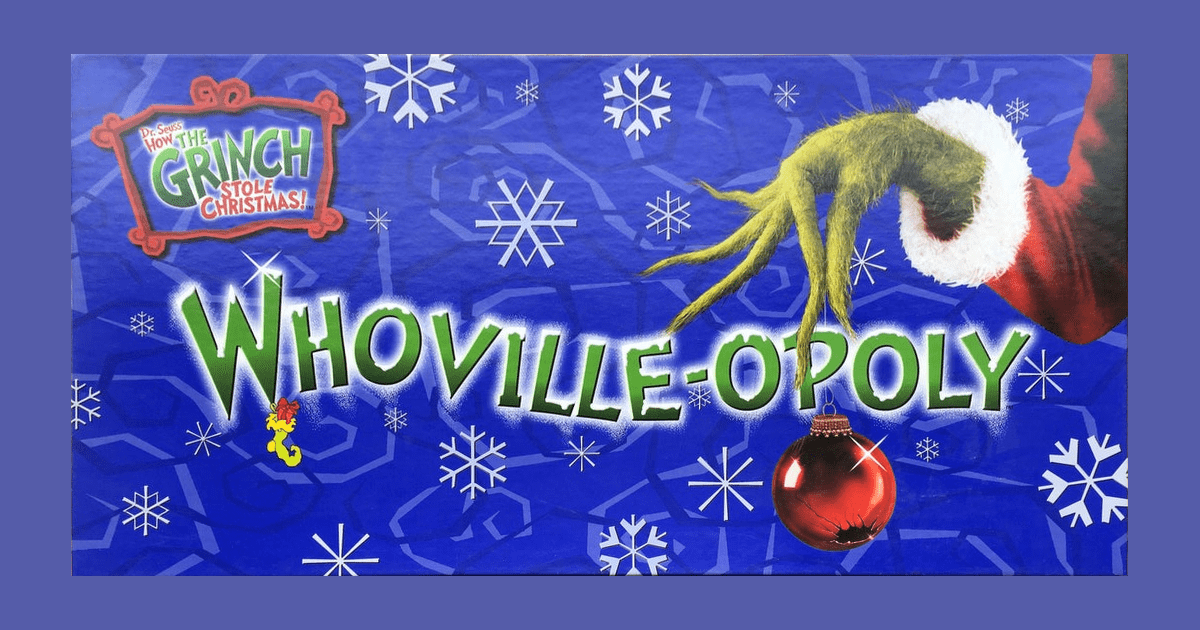 Whoville-opoly Monopoly Board Game How The Grinch Stole Christmas 100 Complete for sale online 