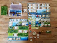 End of my first solo game. Not bad!