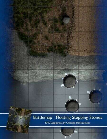 Battlemap: Floating Stepping Stones | RPG Item | RPGGeek