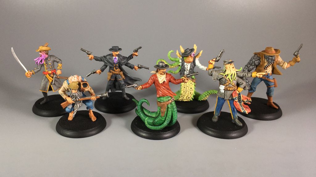 Board Game: Shadows of Brimstone: The Scafford Gang Deluxe Enemy Pack