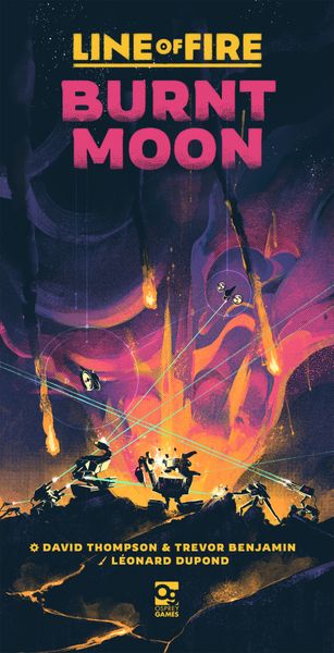 Line of Fire: Burnt Moon, Osprey Games, 2025 — front cover (image provided by the publisher)