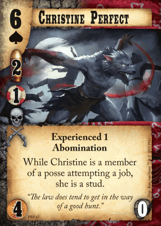 Doomtown: Christine Perfect Promo Card