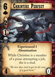 Doomtown: Christine Perfect Promo Card