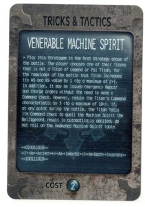 Adeptus Titanicus: The Horus Heresy – Venerable Machine Spirit Stratagem Promo Card Cover Artwork