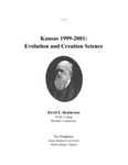 RPG Item: Kansas 1999-2001: Evolution and Creation Science