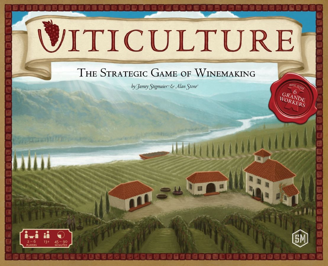 Viticulture gioco da tavolo gestionale per 2-6 giocatori - copertina ufficiale Stonemaier Games
