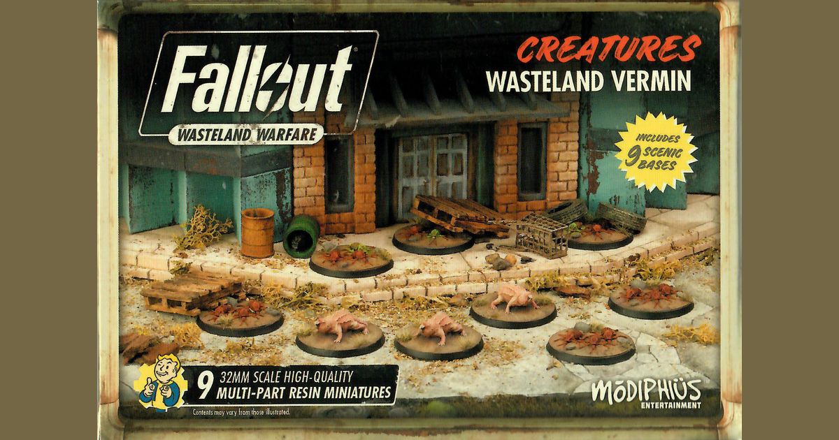 Wasteland Warfare Creatures Wasteland Vermin Miniatures Game Fallout