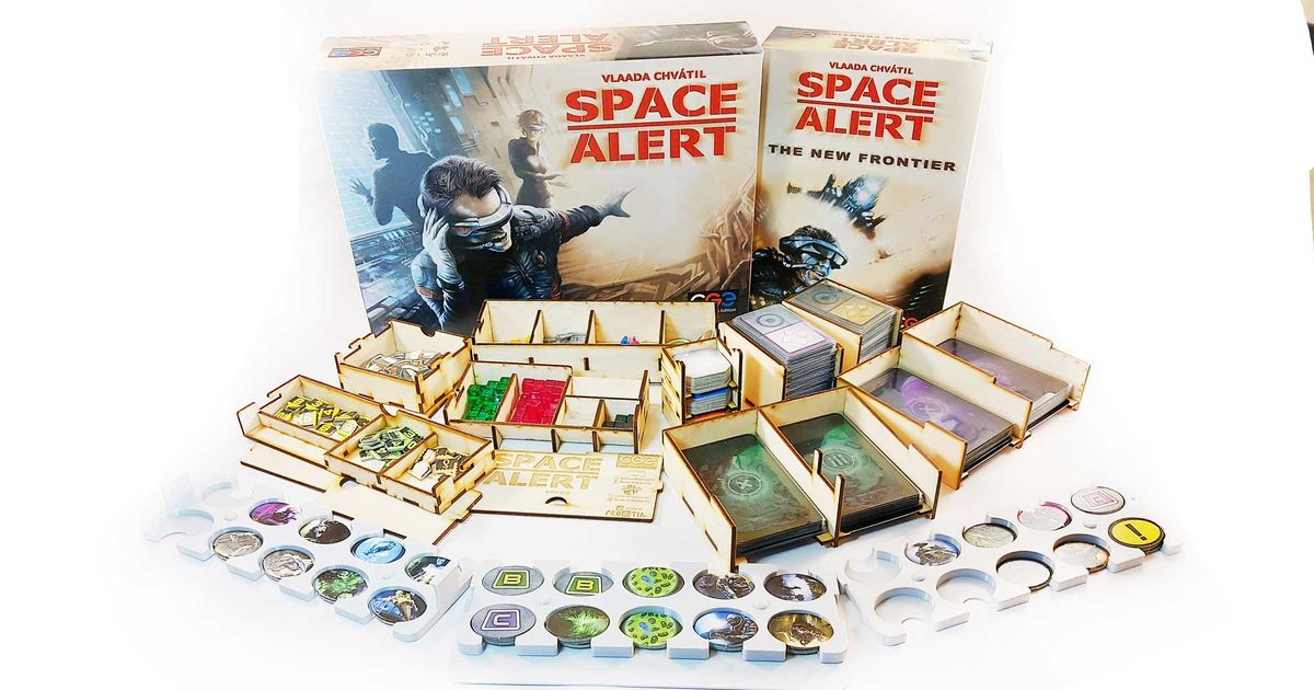 Space Alert: InMyBox Organizer | Board Game Accessory | BoardGameGeek