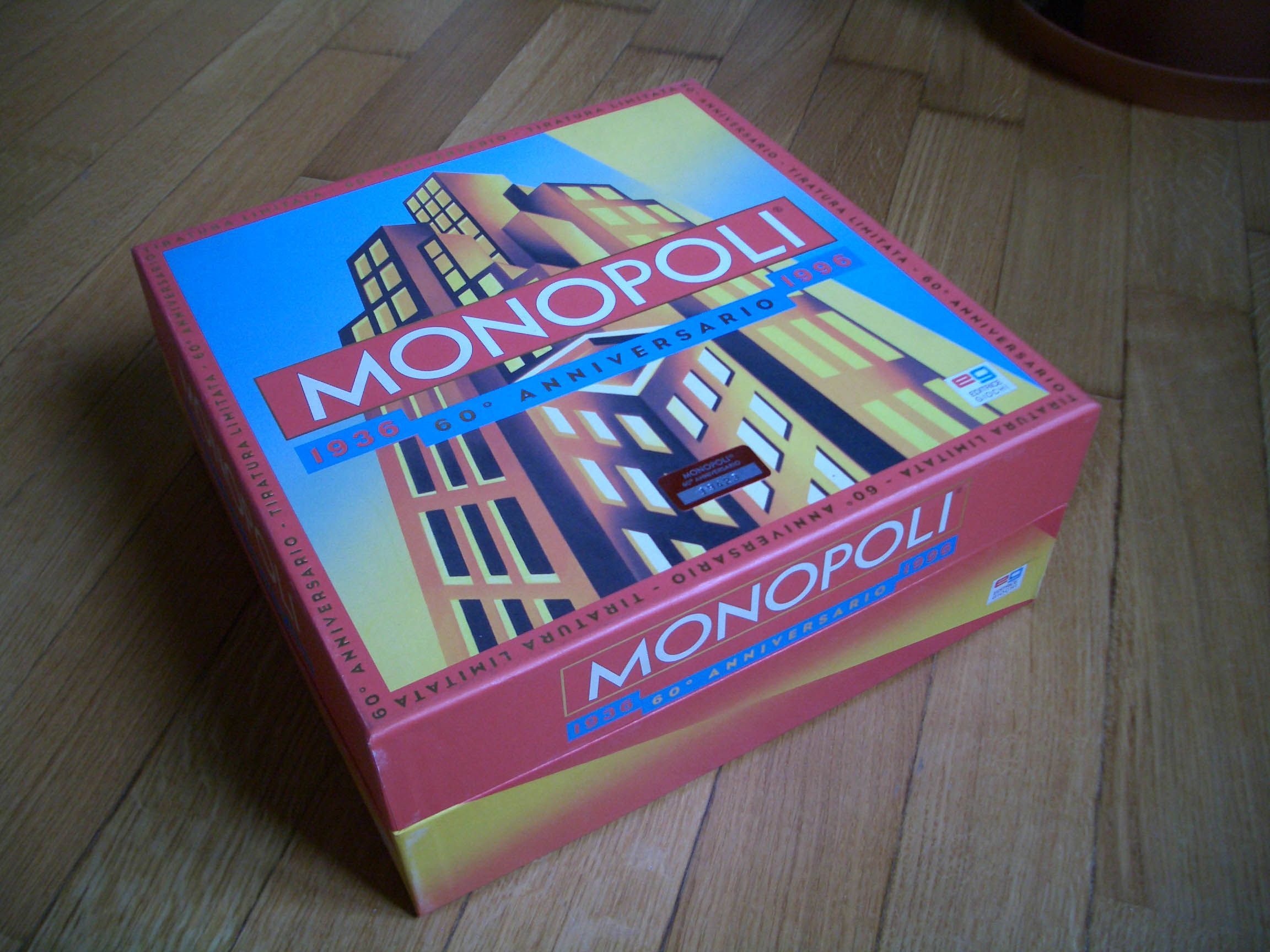 Monopoli: 60° Anniversario  Limited Edition 1936-1996 cover art