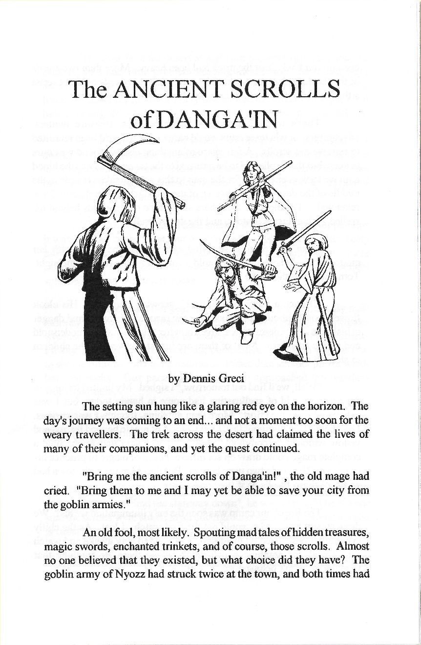 The Ancient Scrolls of Danga&#039;in