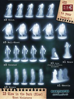 AVGhost:  Paranormal Investigation –  Glow in the Dark Ghost Miniatures