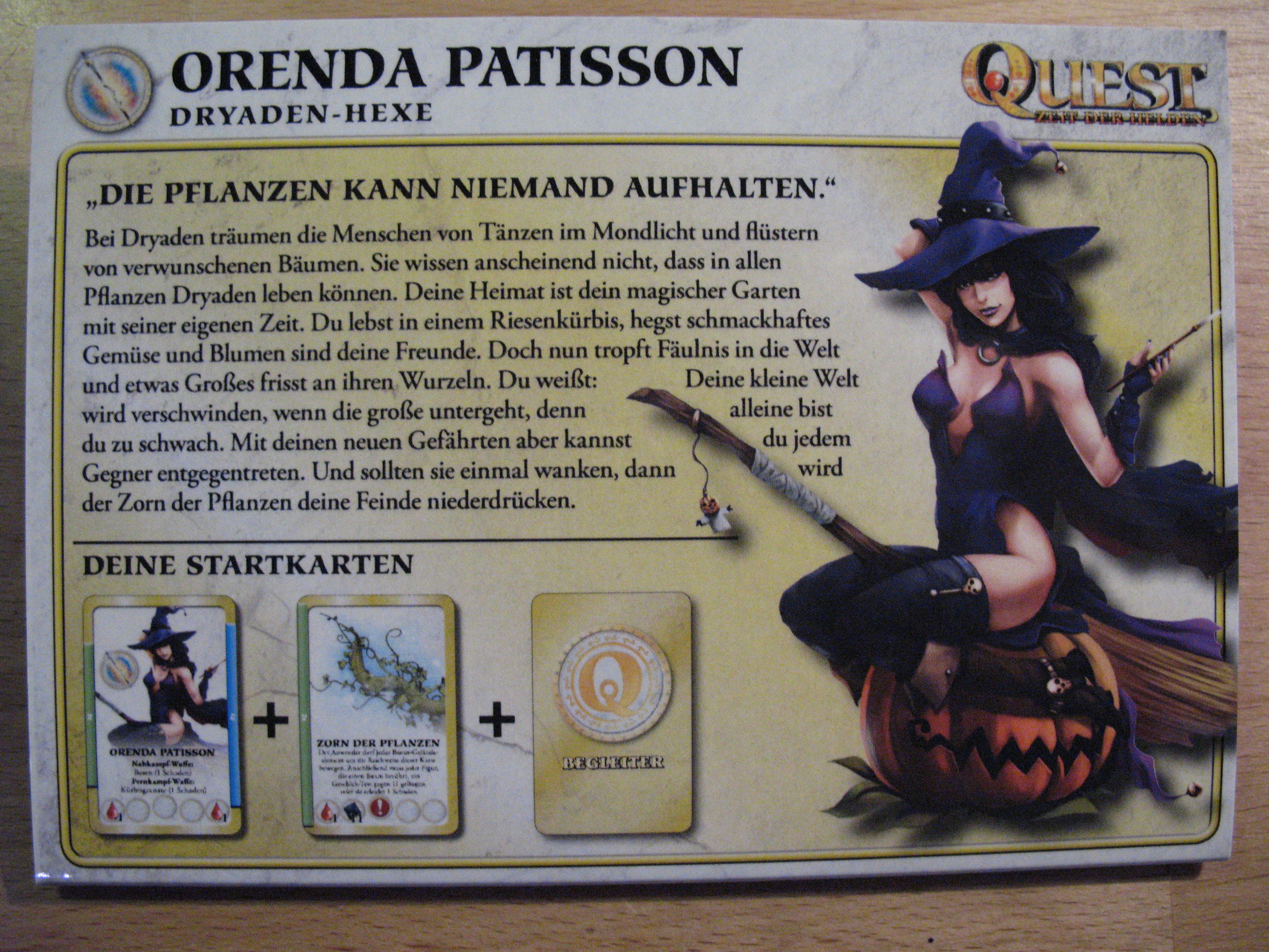 Quest: Zeit der Helden – Orenda Patisson Promo Character