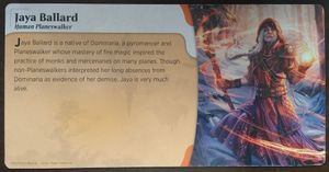 Magic: The Gathering – Heroes of Dominaria Board Game: Jaya  Ballard promo player board