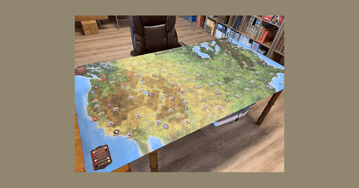 Railways of the World Transcontinental Playmat Board Game Accessory BoardGameGeek