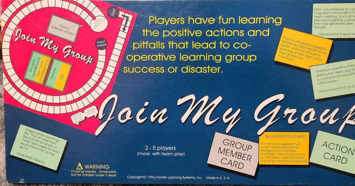 Join My Group Board Game BoardGameGeek