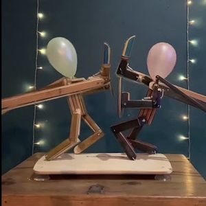 Block'em Pop'em Woodbots Balloon Game