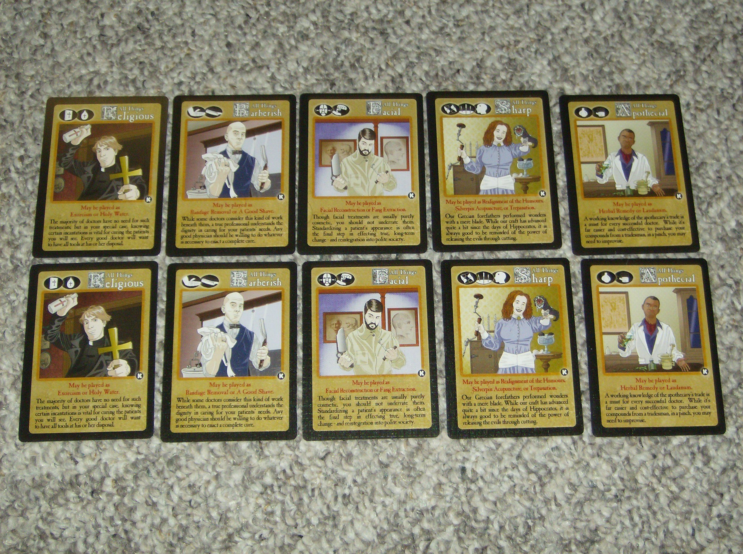 Gothic Doctor: Dual Treatment Kickstarter Exclusive Cards