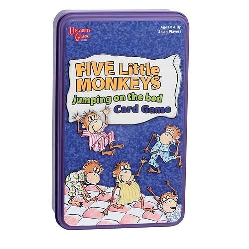 Five Little Monkeys Jumping on the Bed Card Game box art