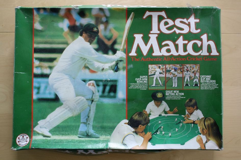 Test Match Cricket Tabletop Ashes 20/20 Board Game Crown Andrews Toy Figures 